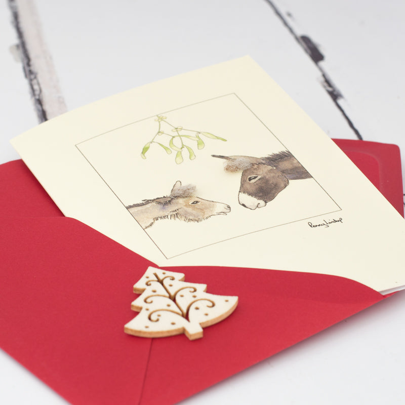 Donkey Christmas card