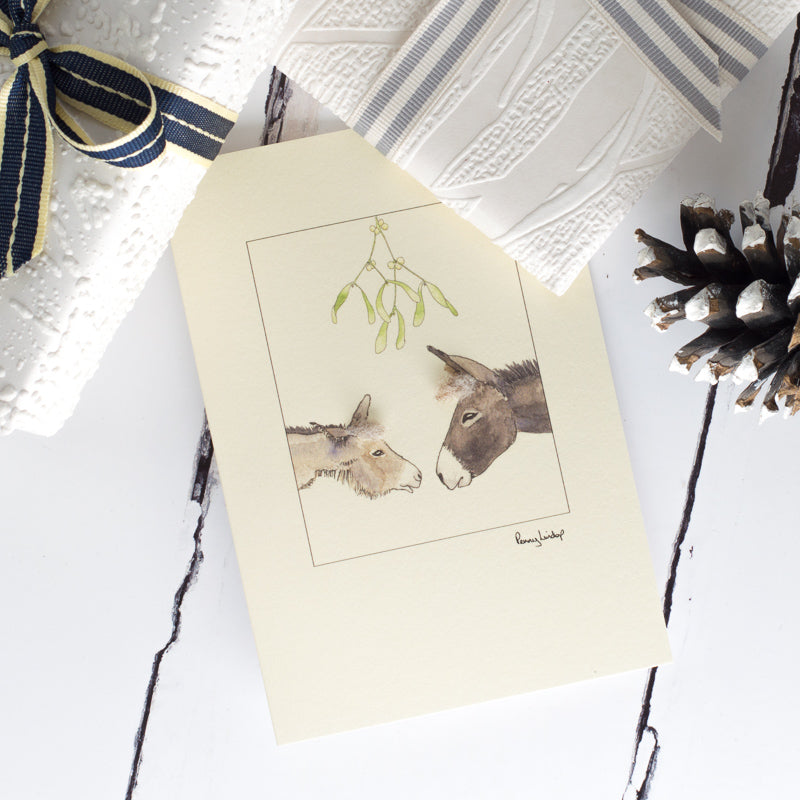 Donkey Christmas card