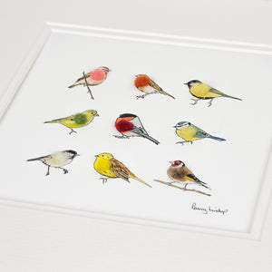 Garden Birds bespoke Print