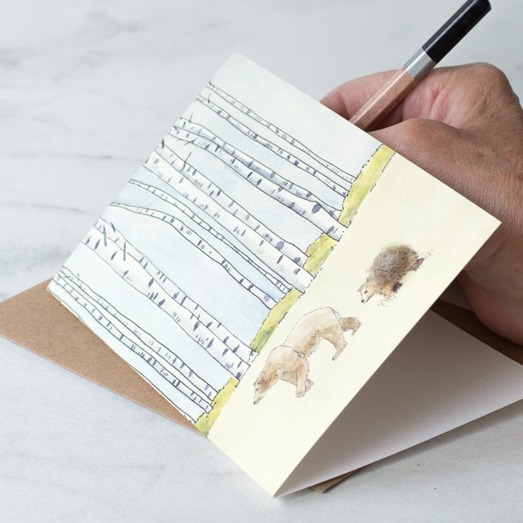 Scandi Winter Woodland Bear & Cub