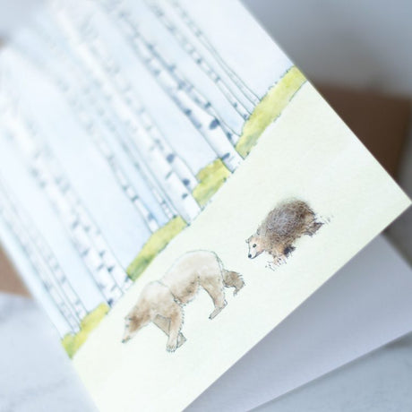 Scandi Winter Woodland Bear & Cub