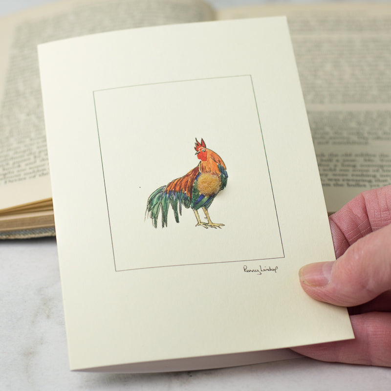 Cockerel greetings card