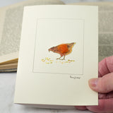 Chicken greetings card - Rescued Barn Hen