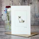 Birman Cat card