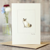 Birman Cat card