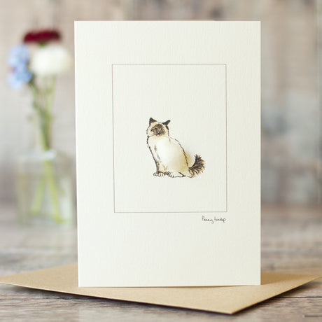 Birman Cat card