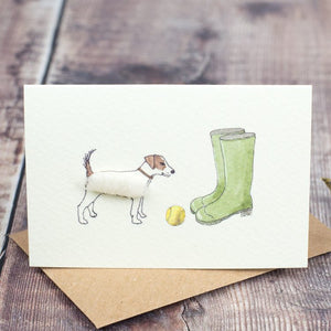 Boxed Collection of Mini Jack Russell cards - 8 cards