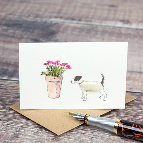 Boxed Collection of Mini Jack Russell cards - 8 cards