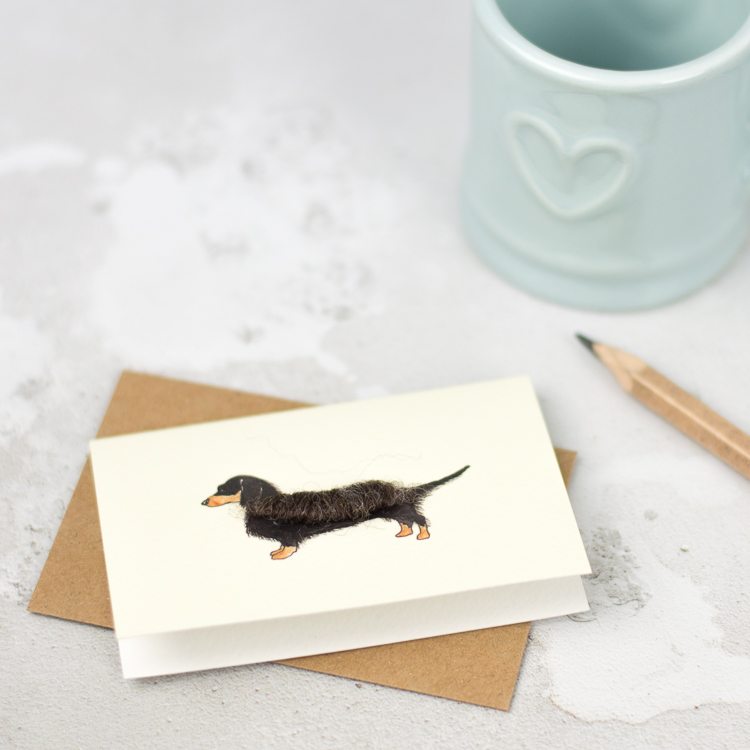 Boxed Collection of Mini Dachshund Cards - 8 cards