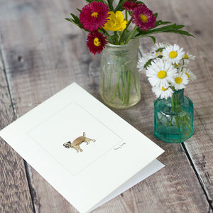 Border Terrier greetings card