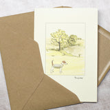 Jack Russell In The Countryside greetings card