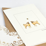 Pugs in Love greetings card