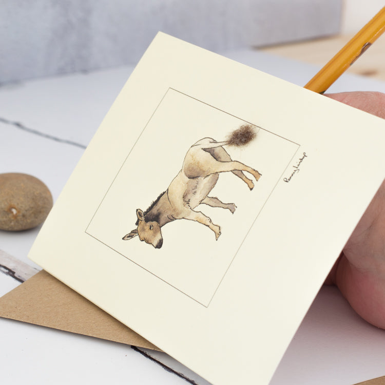 Donkey greetings card