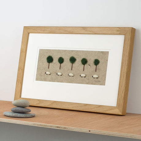 Sheep And Trees Print