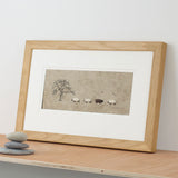 Sheep And Tree Print