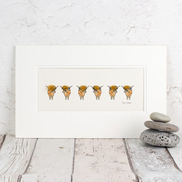Highland Cows bespoke print