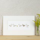 Ducks and duckling Print