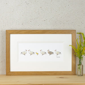 Ducks and duckling Print