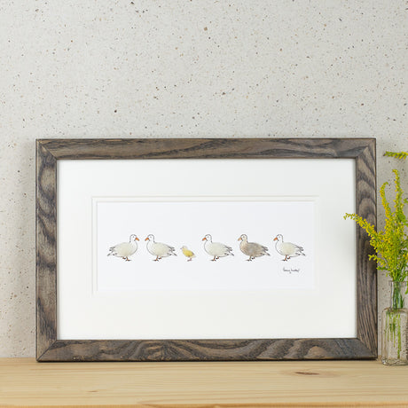 Ducks and duckling Print