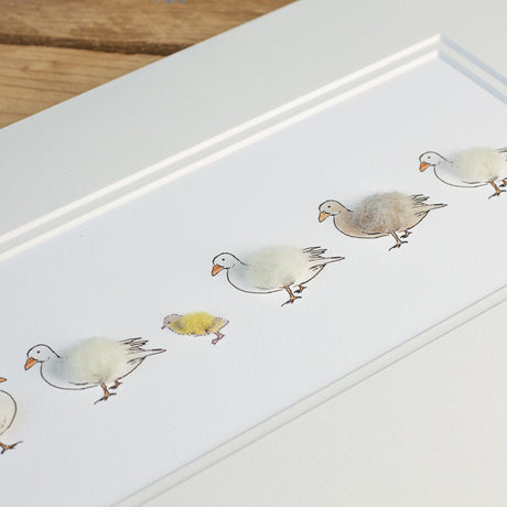 Ducks and duckling Print