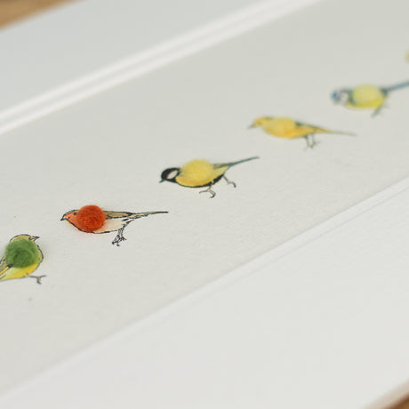 Garden Birds bespoke Print - medium