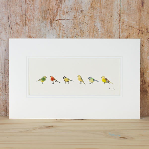 Garden Birds bespoke Print - medium