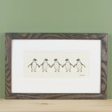 Penguins bespoke print - 5 Jackass penguins in a row