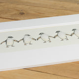 Penguins bespoke print - 5 Jackass penguins in a row
