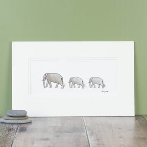 Elephants bespoke Print