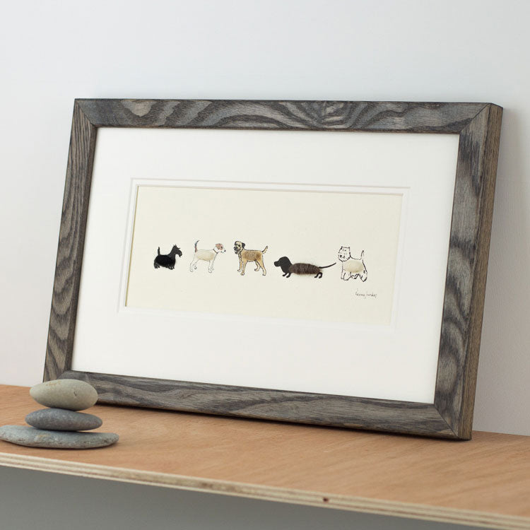 Bespoke Dogs Print - 5 Little Dogs in a Row