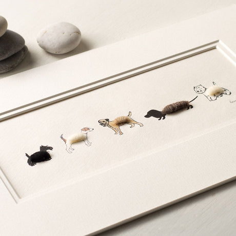 Bespoke Dogs Print - 5 Little Dogs in a Row