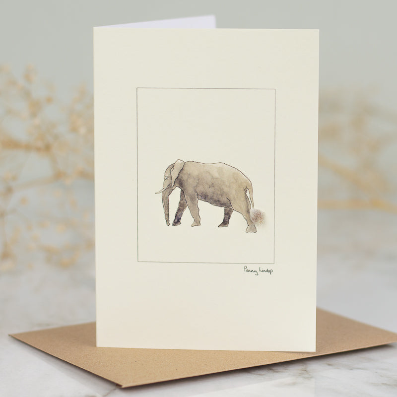 Elephant greetings card