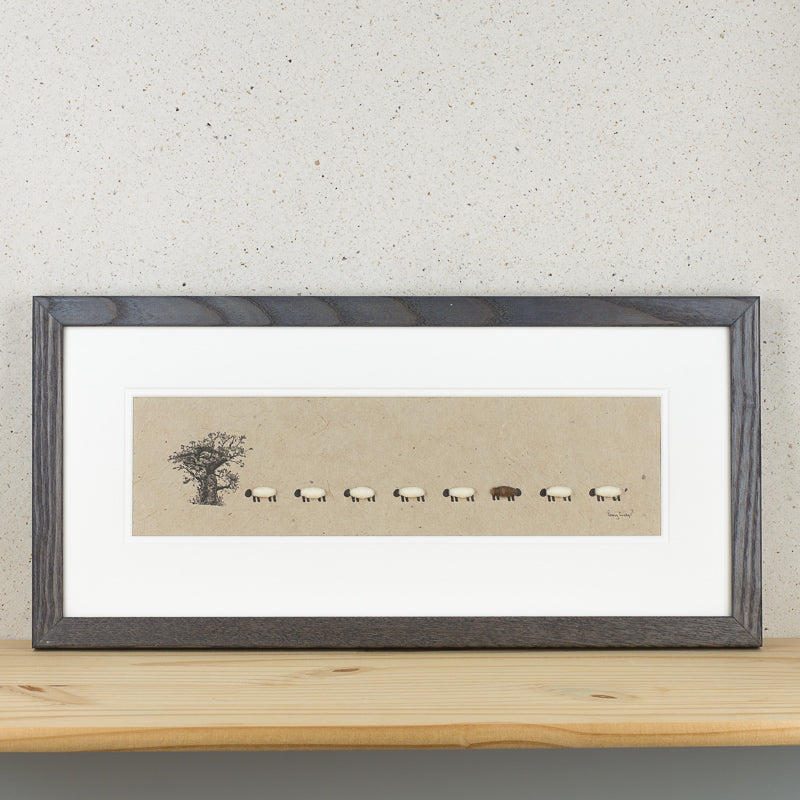 Oak Tree and Sheep Print - Long