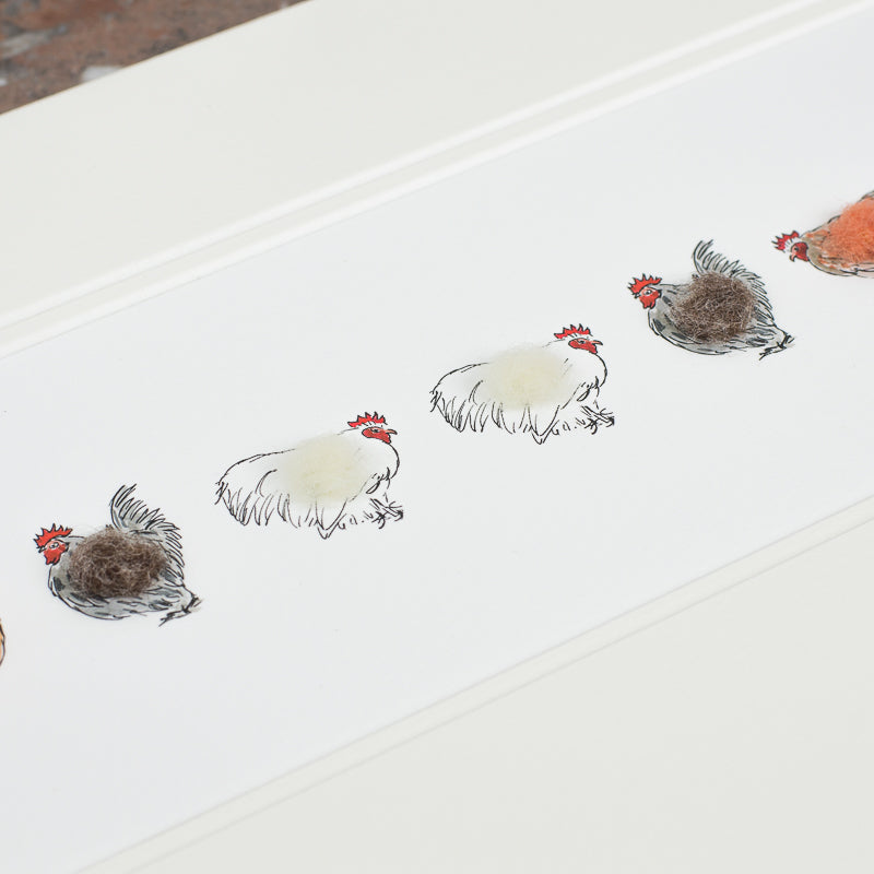 Bantam Hens Print - Long