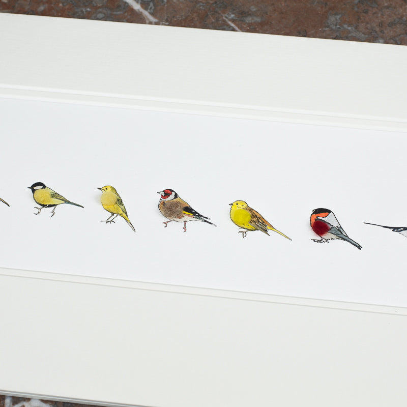 Garden Birds Print - Long
