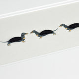 Dachshunds -  Long row of Dachshunds print