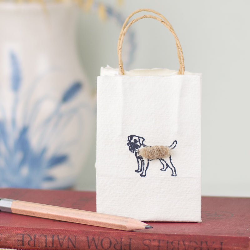 Border terrier tiny gift bags - Pack of 6