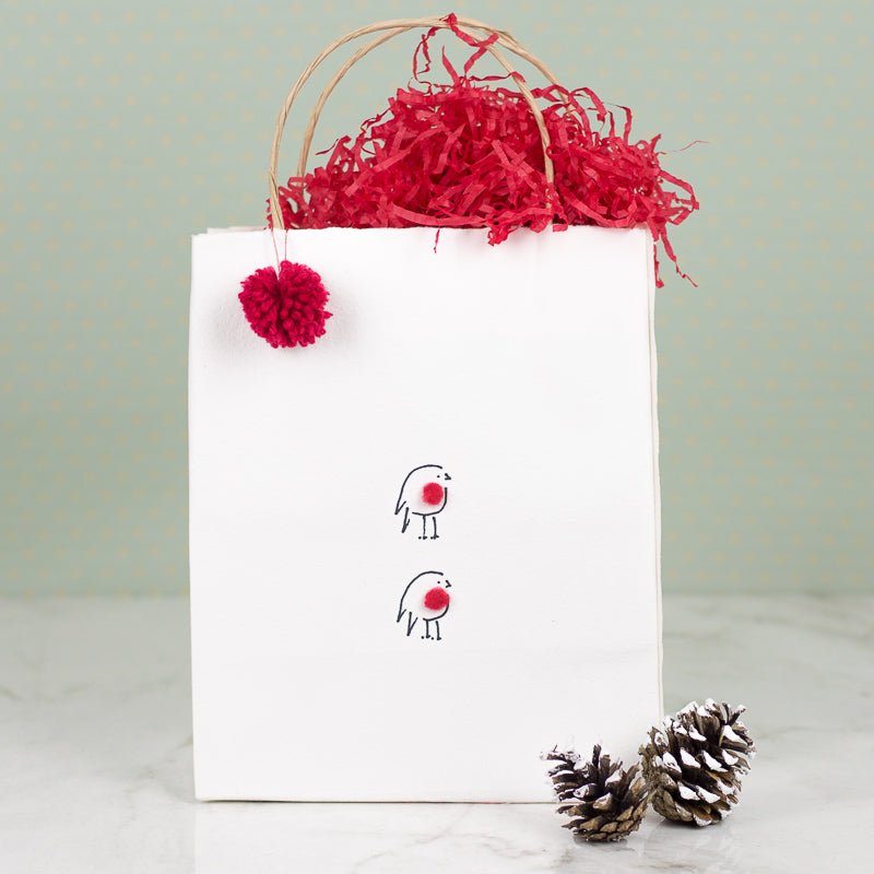 Robin Christmas Gift Bag, large