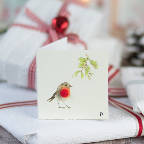 Christmas Gift Tags - Robin, pack of 4