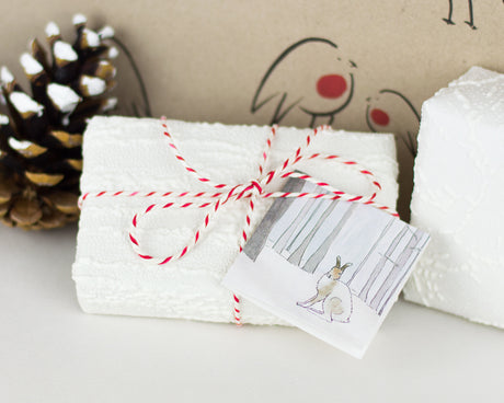 Christmas Gift Tags, Winter Woodland Animals, pack of 8