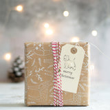 Christmas Gift Tags, fluffy westies, pack of 6