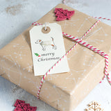 Christmas Gift Tags with Jack Russell terriers, pack of 6