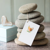 Pack of 6 Gift Tags with Hen, pack of 6