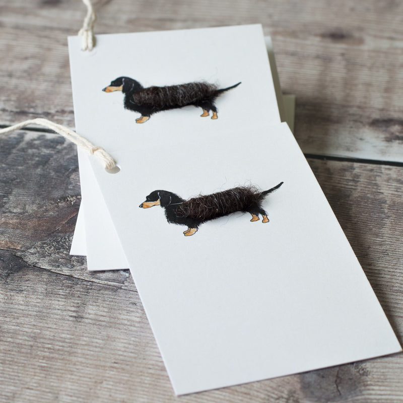 Gift Tags with Dachshund, pack of 6