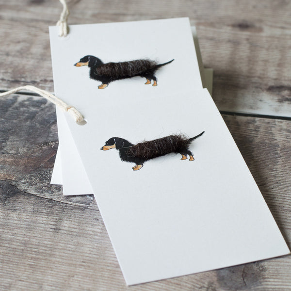 Gift Tags with Dachshund, pack of 6
