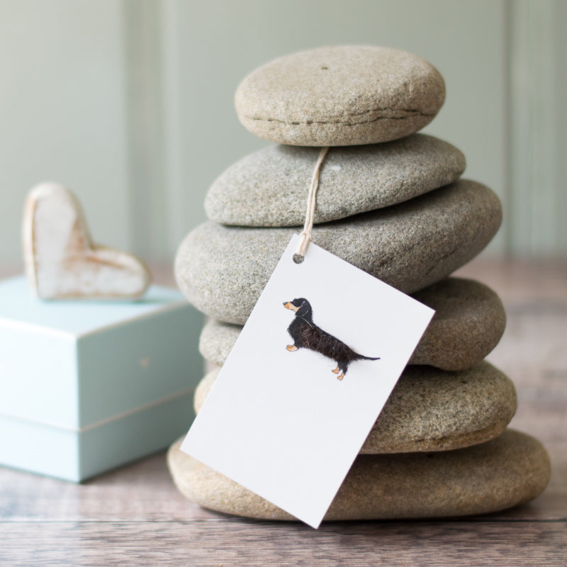 Gift Tags with Dachshund, pack of 6