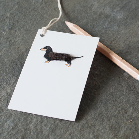 Gift Tags with Dachshund, pack of 6