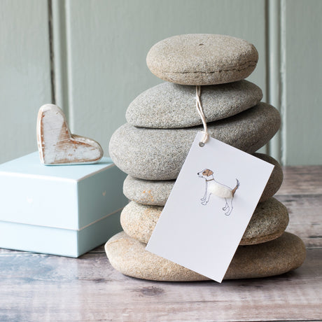 Gift Tags with Jack Russell , pack of 6