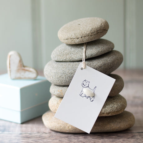 Gift Tags with Westie, pack of 6