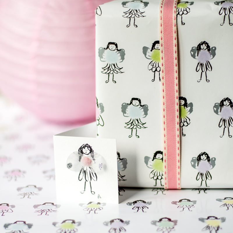 Gift wrap and tag - Fairies